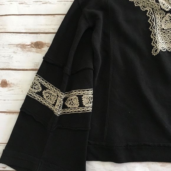 FREE PEOPLE Santa Maria Tiger French Pullover-XS,S - Picture 6 of 8